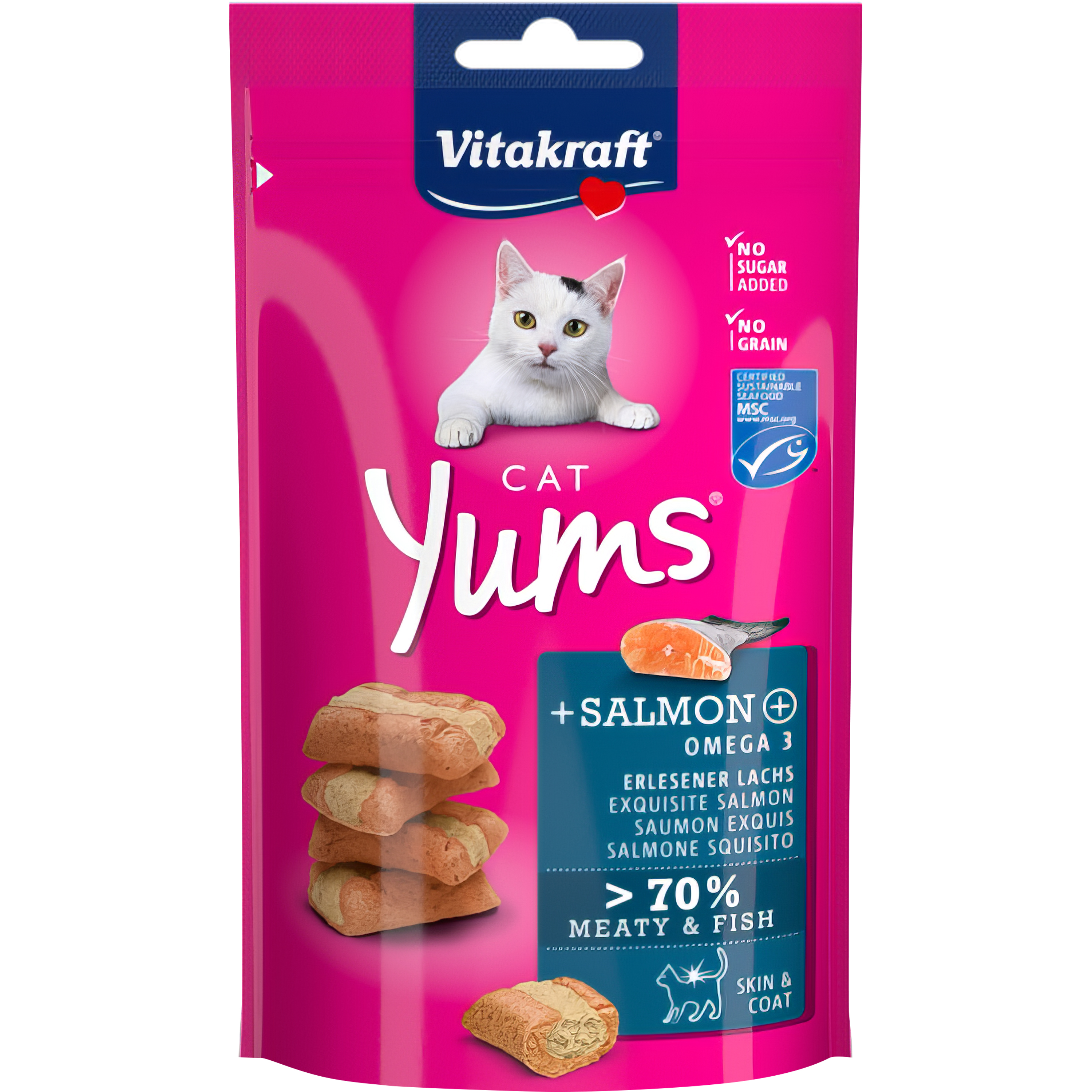 Kattgodis Vitakraft Cat Yums Lax 40g