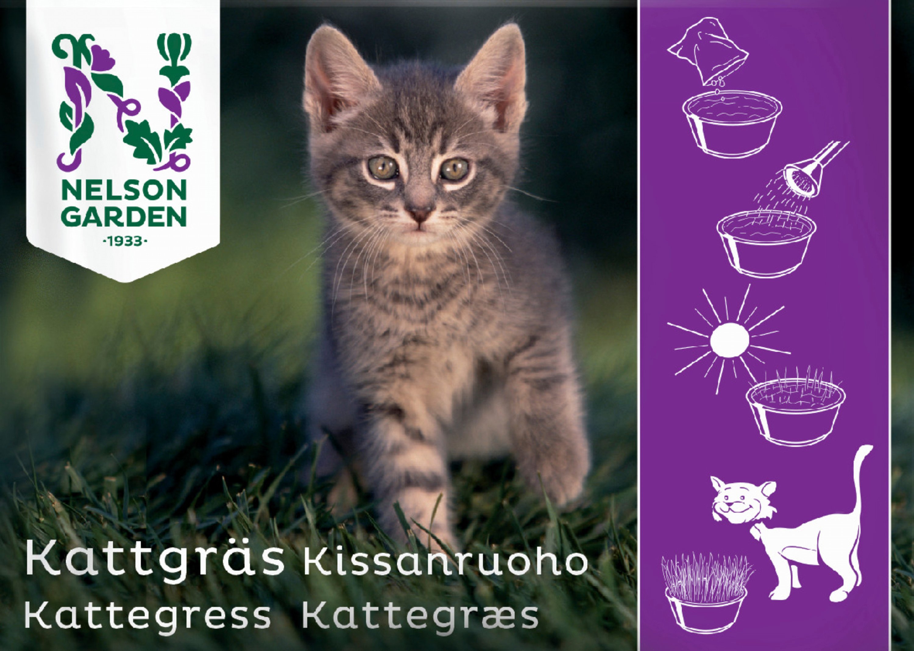 Kattgräs Nelson Garden, 25 g