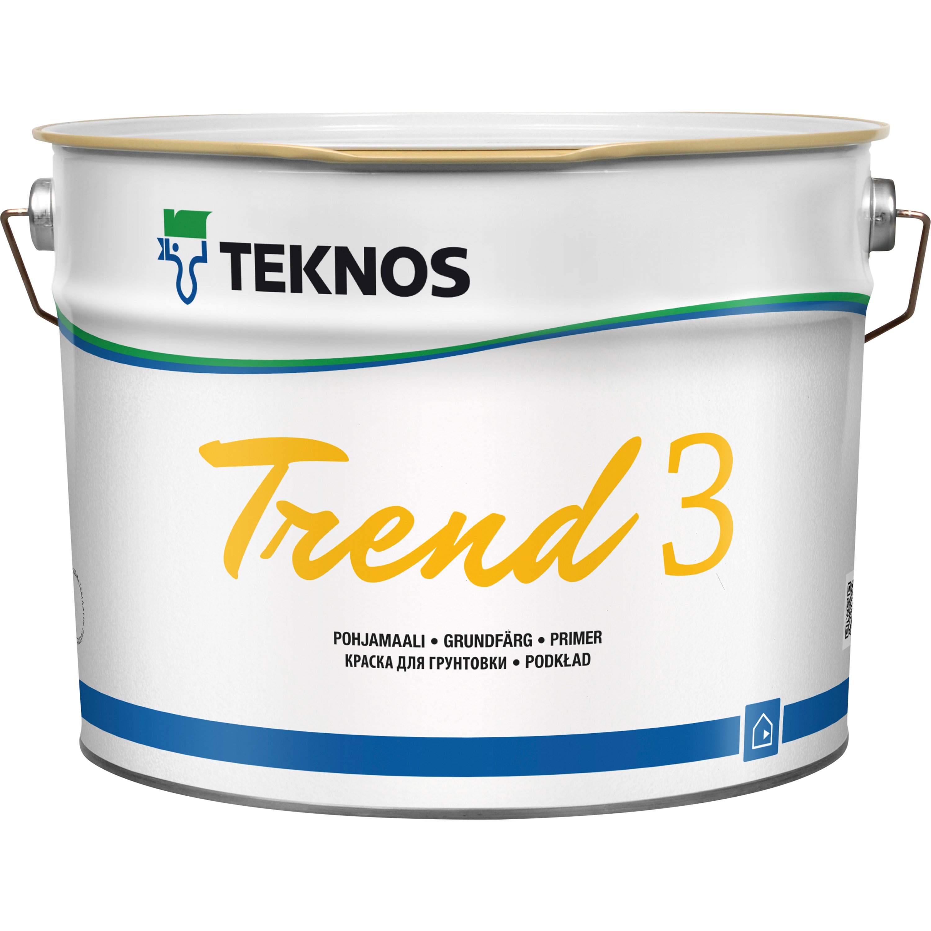 Takfärg Teknos Vit Glans 03 Trend 9 liter