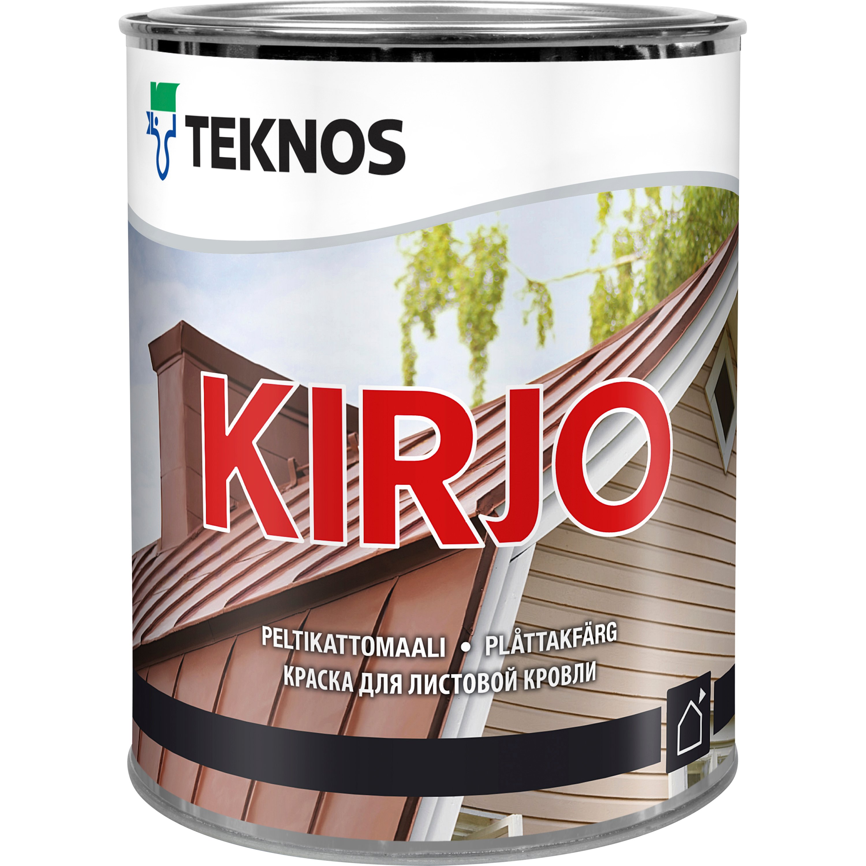 Plåttakfärg Teknos Kirjo Bas 4 0,9 l