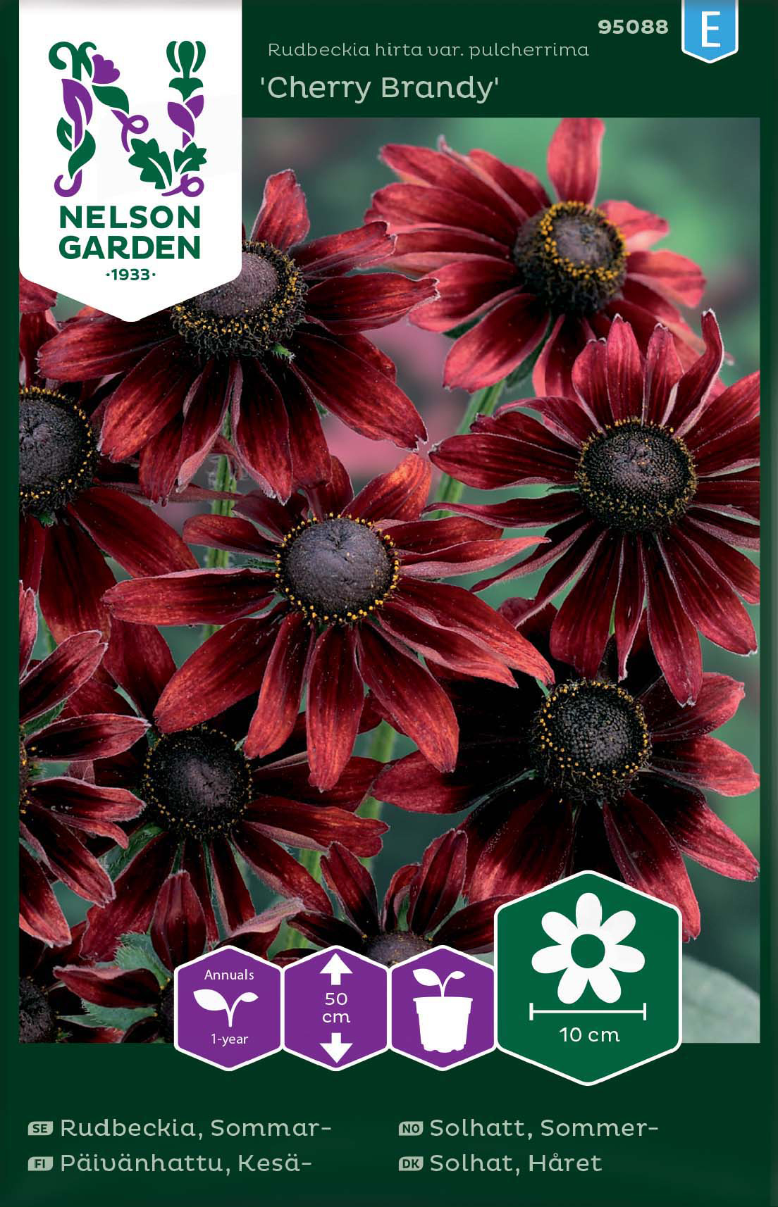 Fröer Nelson Garden Sommarrudbeckia Cherry Brandy