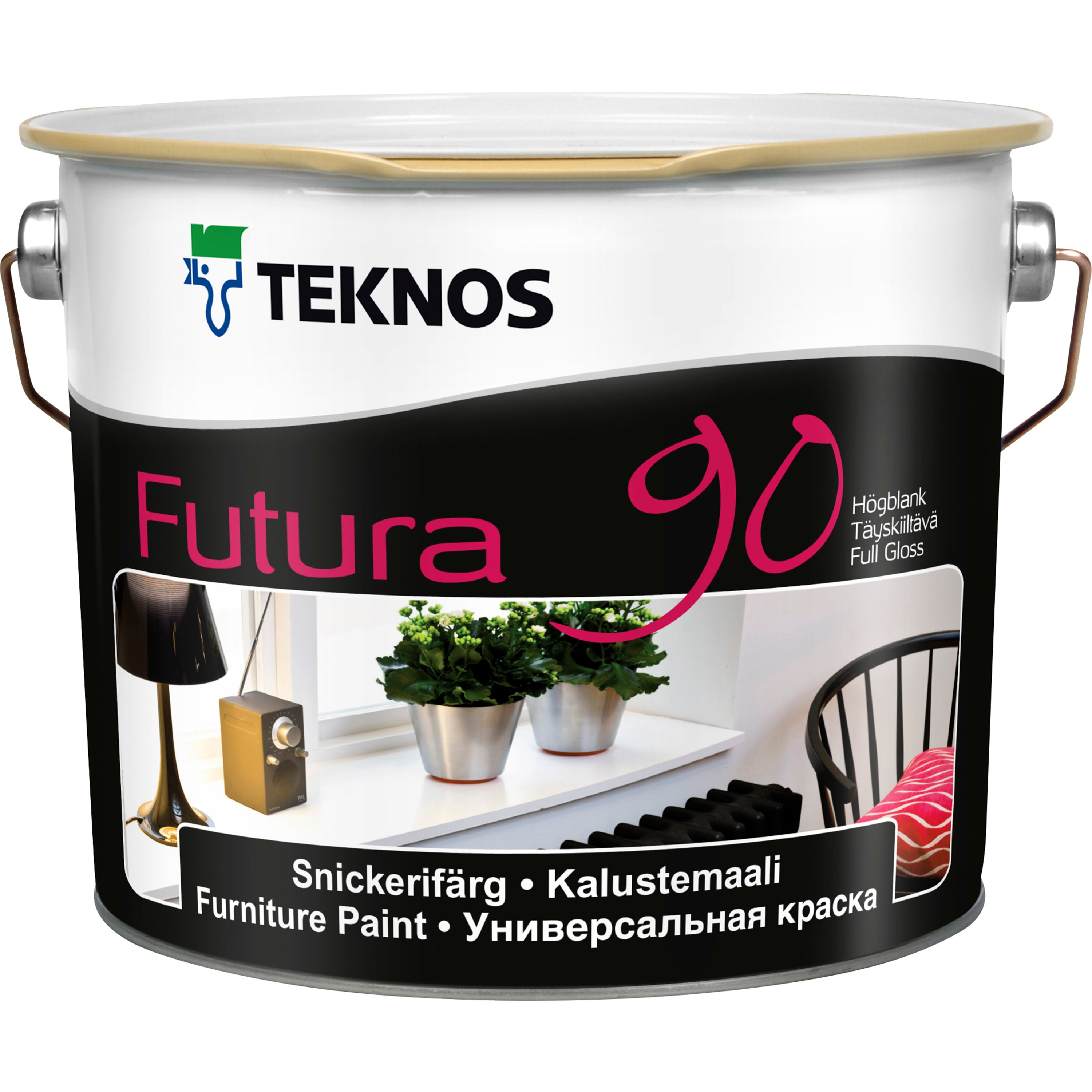 Möbelfärg Futura 90 Vit/Bas 1 2,7 L