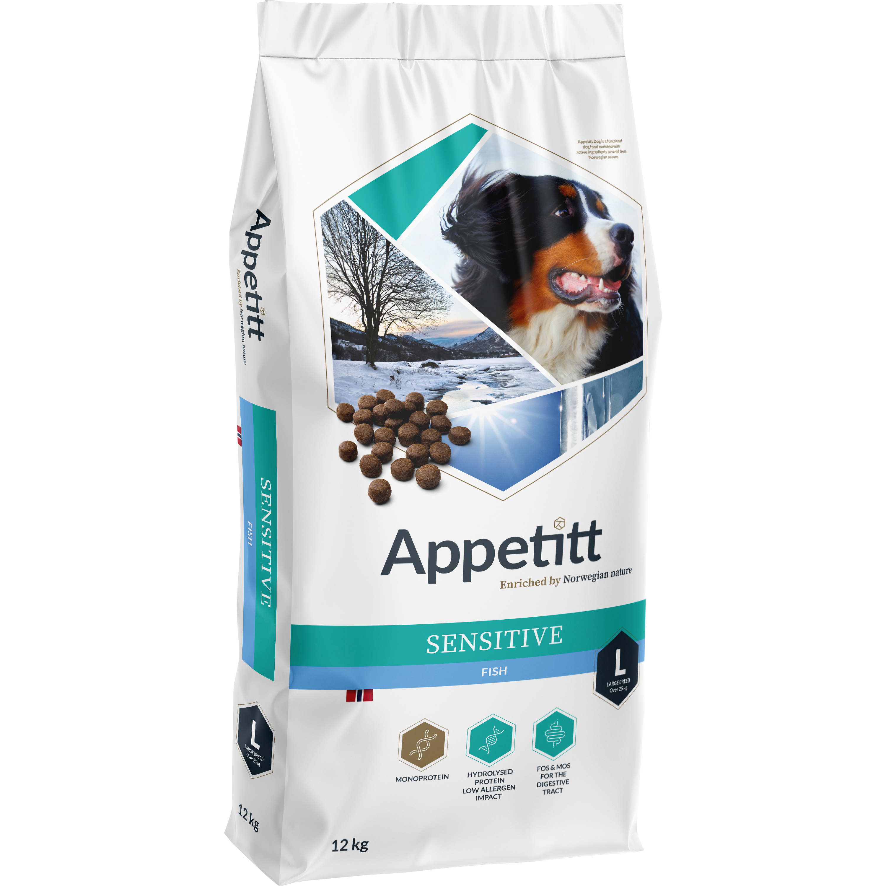 Hundfoder Appetitt Sensitive Fish Large 12kg