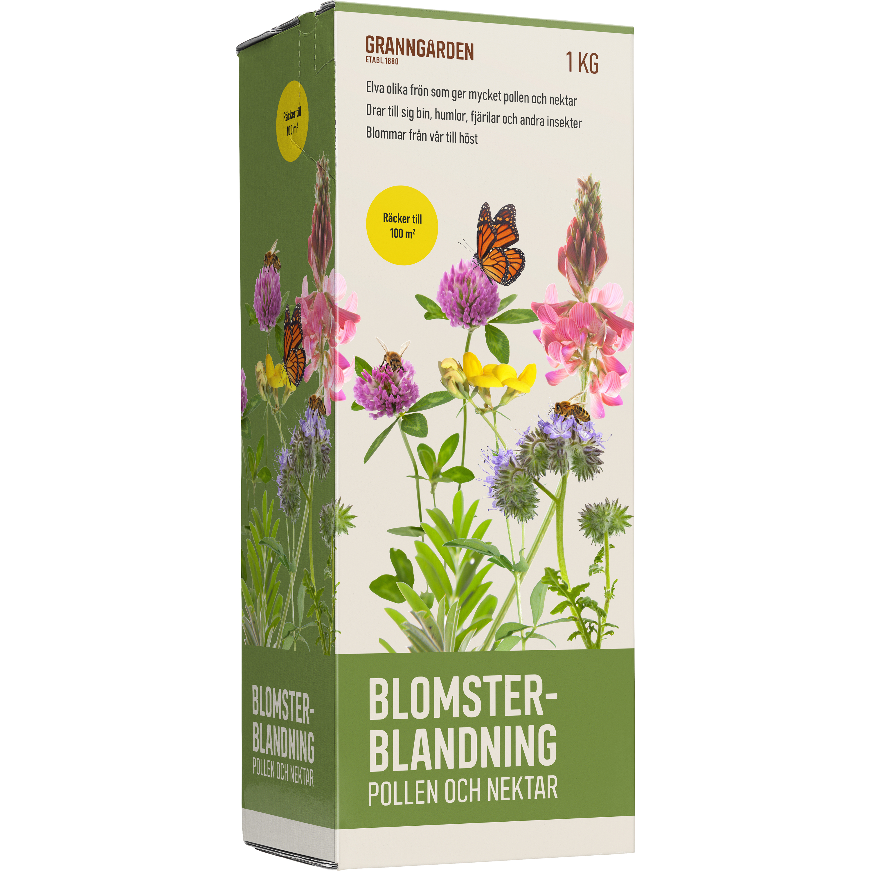 Blomsterblandning Granngården Pollen och Nektar, 1 kg