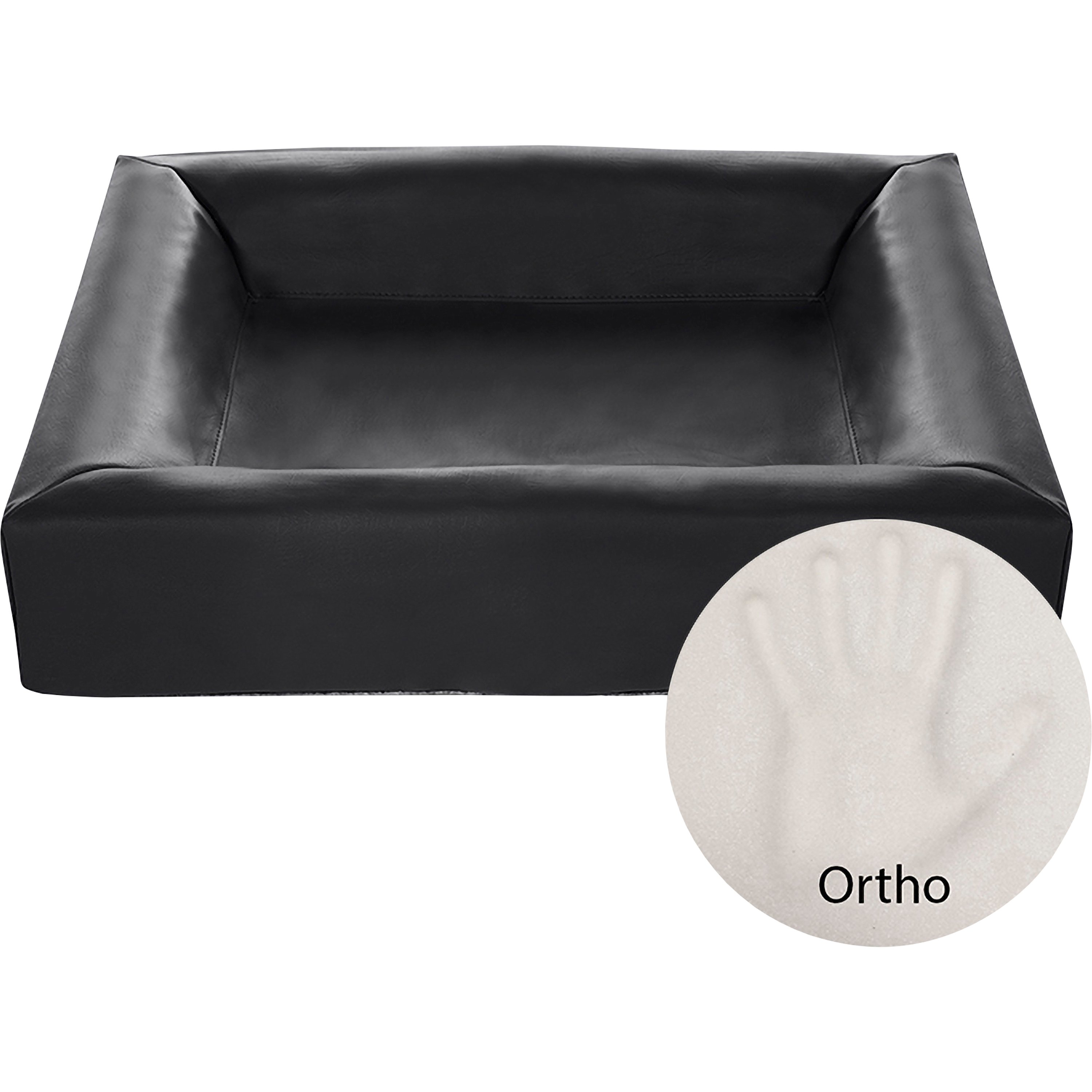 Hundbädd Bia Bed Ortho Svart - SVART, 100X120X15 CM