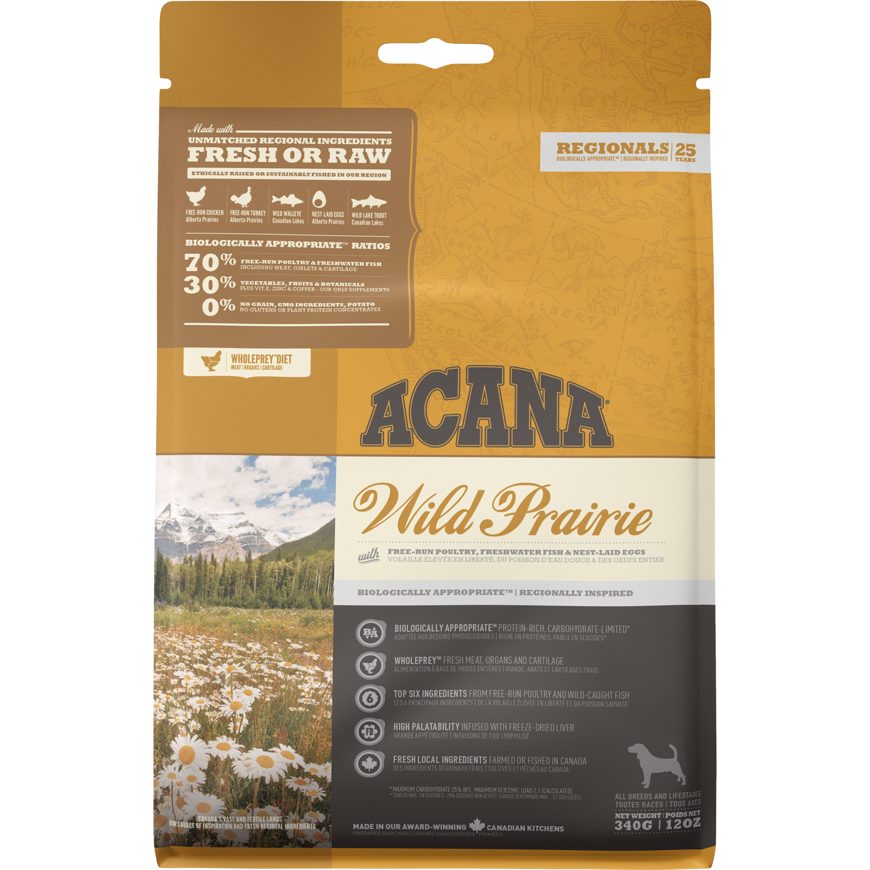 Hundfoder Acana Wild Prairie 340 g