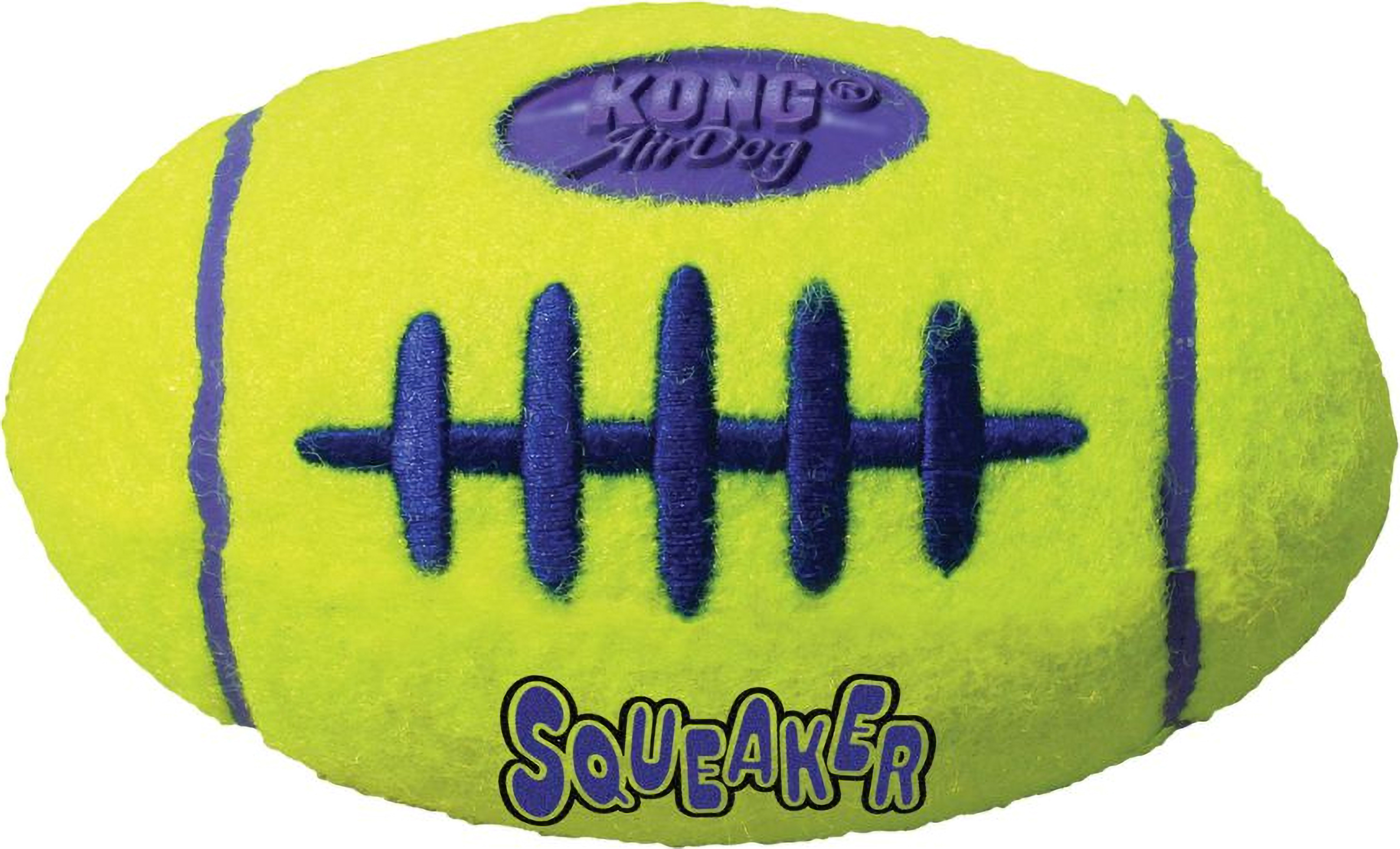 Hundleksak Kong Airdog Squeaker Fotball Neongul L