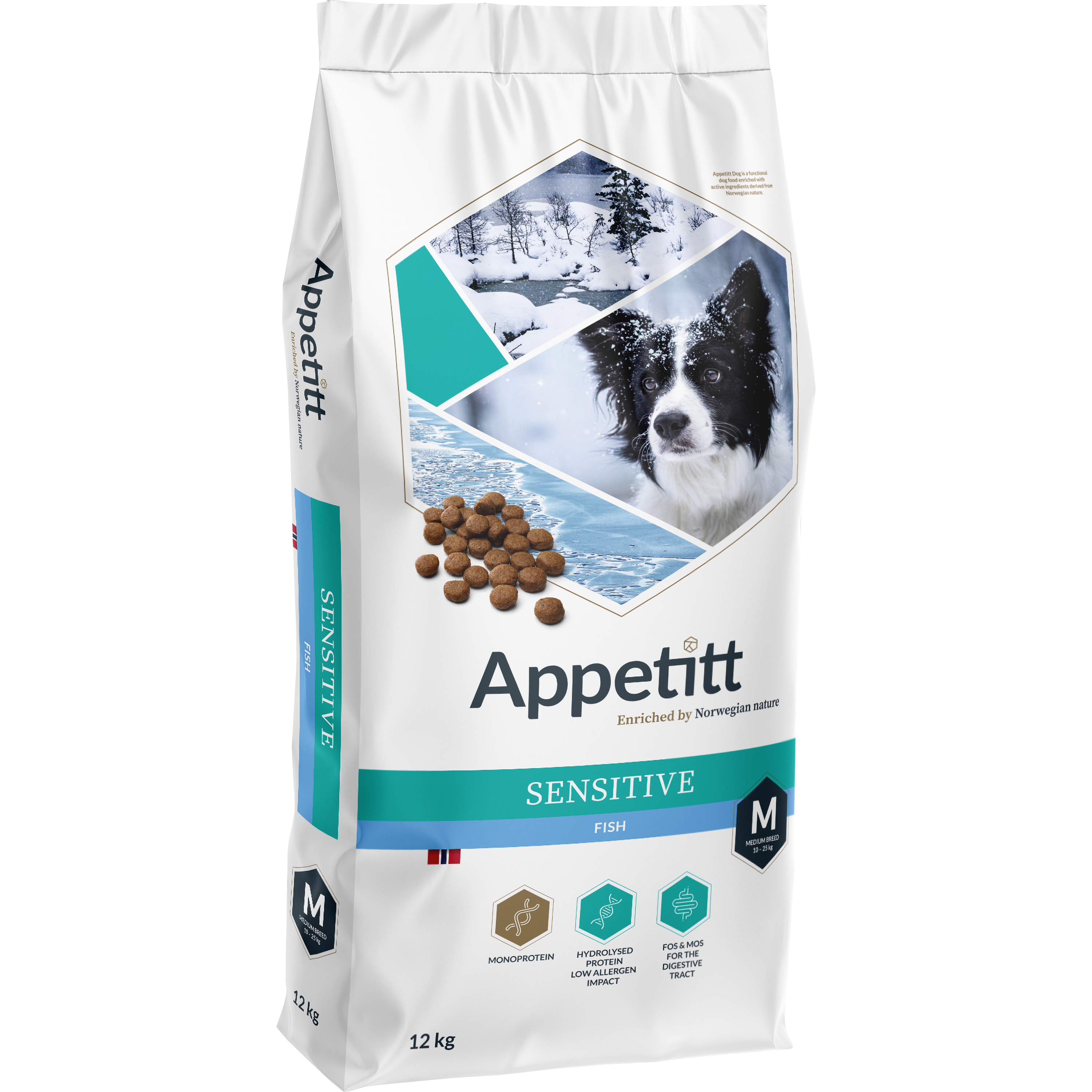 Hundfoder Appetitt Sensitive Fish Medium 12kg