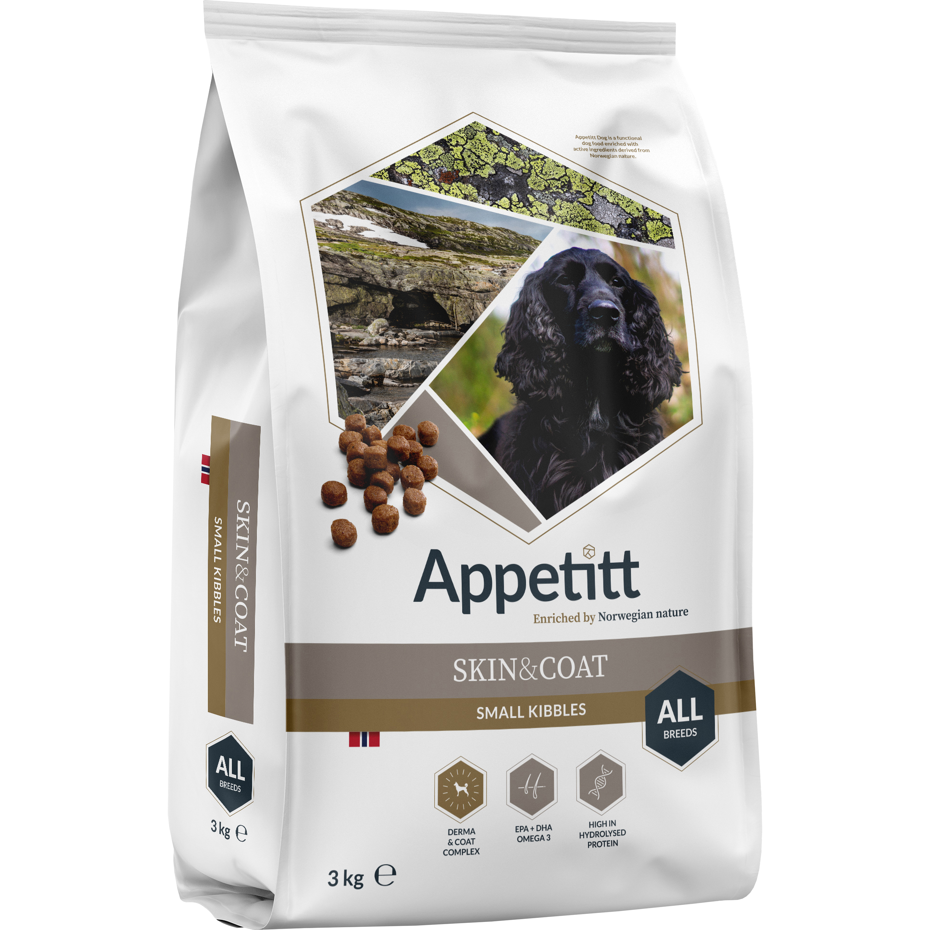 Hundfoder Appetitt Skin & Coat Small 3kg