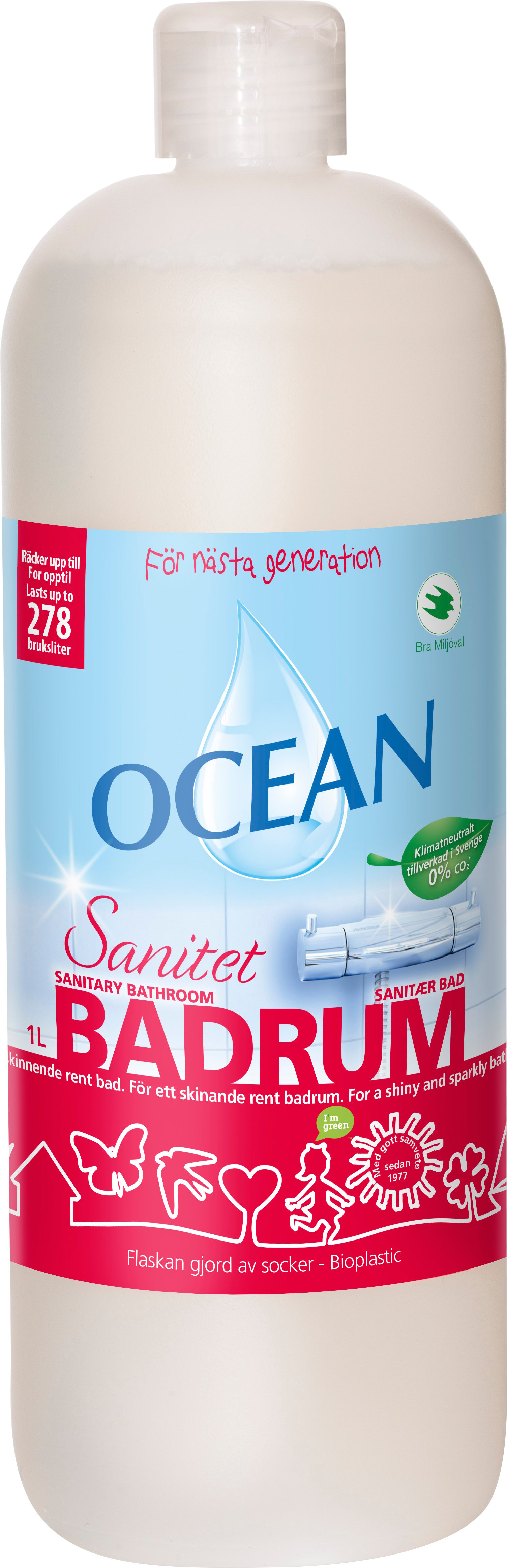 Rengöringsmedel Ocean Sanitet Badrum 1L