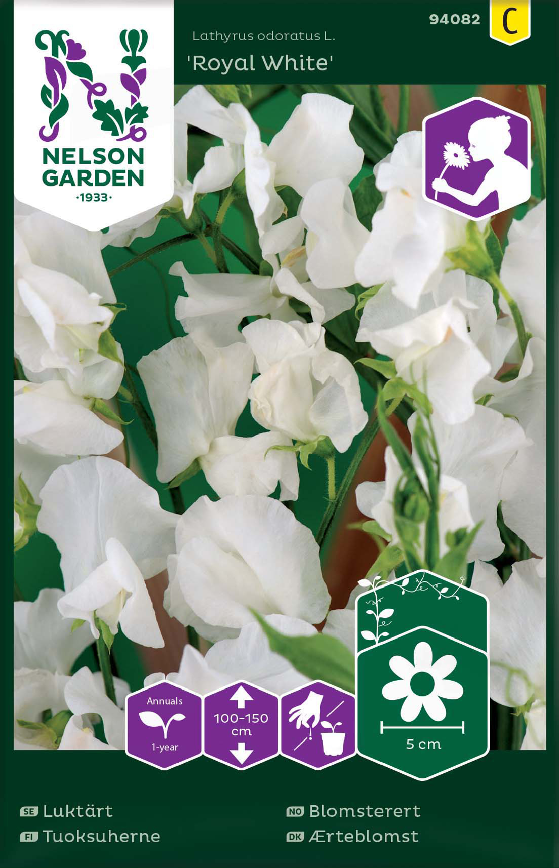 Fröer Nelson Garden Luktärt Royal White Vit