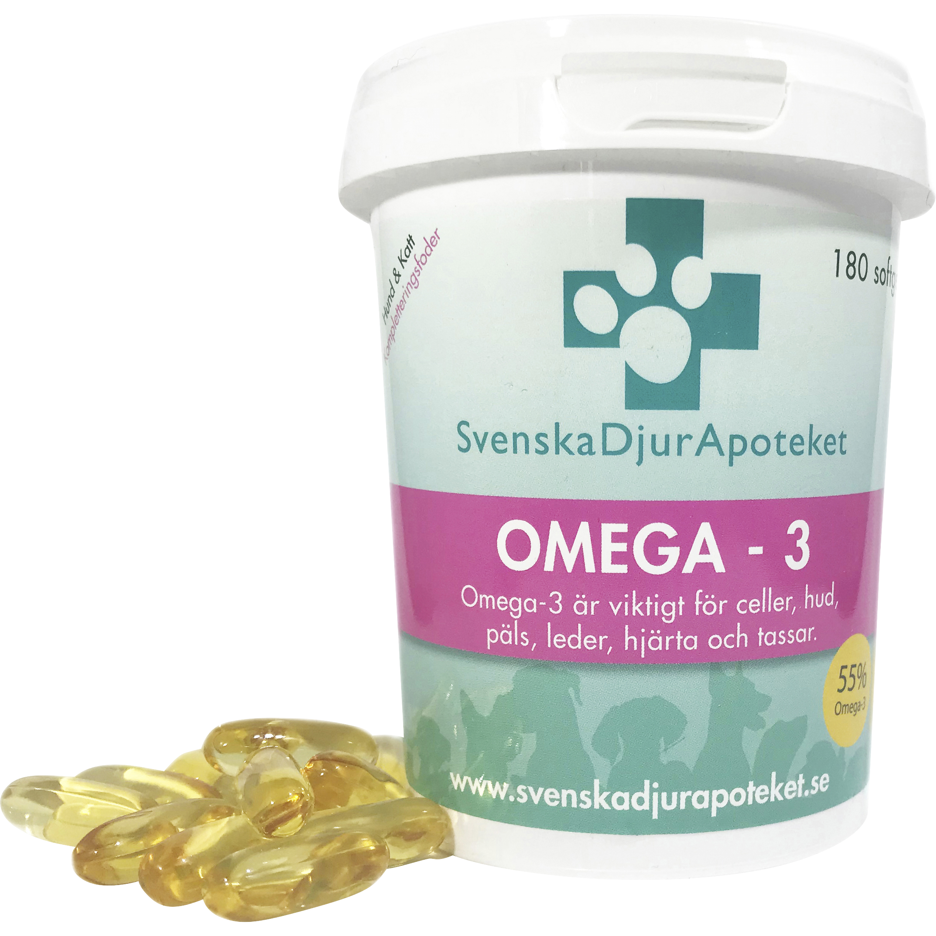Kosttillskott Hund Svenska Djurapoteket Omega 3 180 tabletter